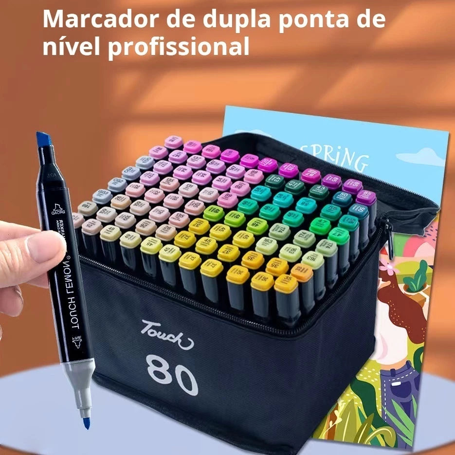 Marcadores Doble Punta X80